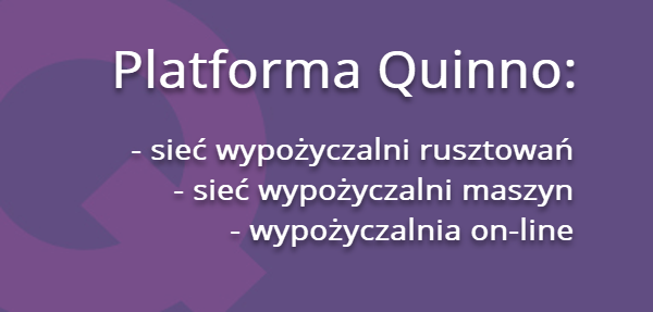 PLATFORMA QUINNO DLA SIECI WYPOŻYCZALNI SPRZĘTU