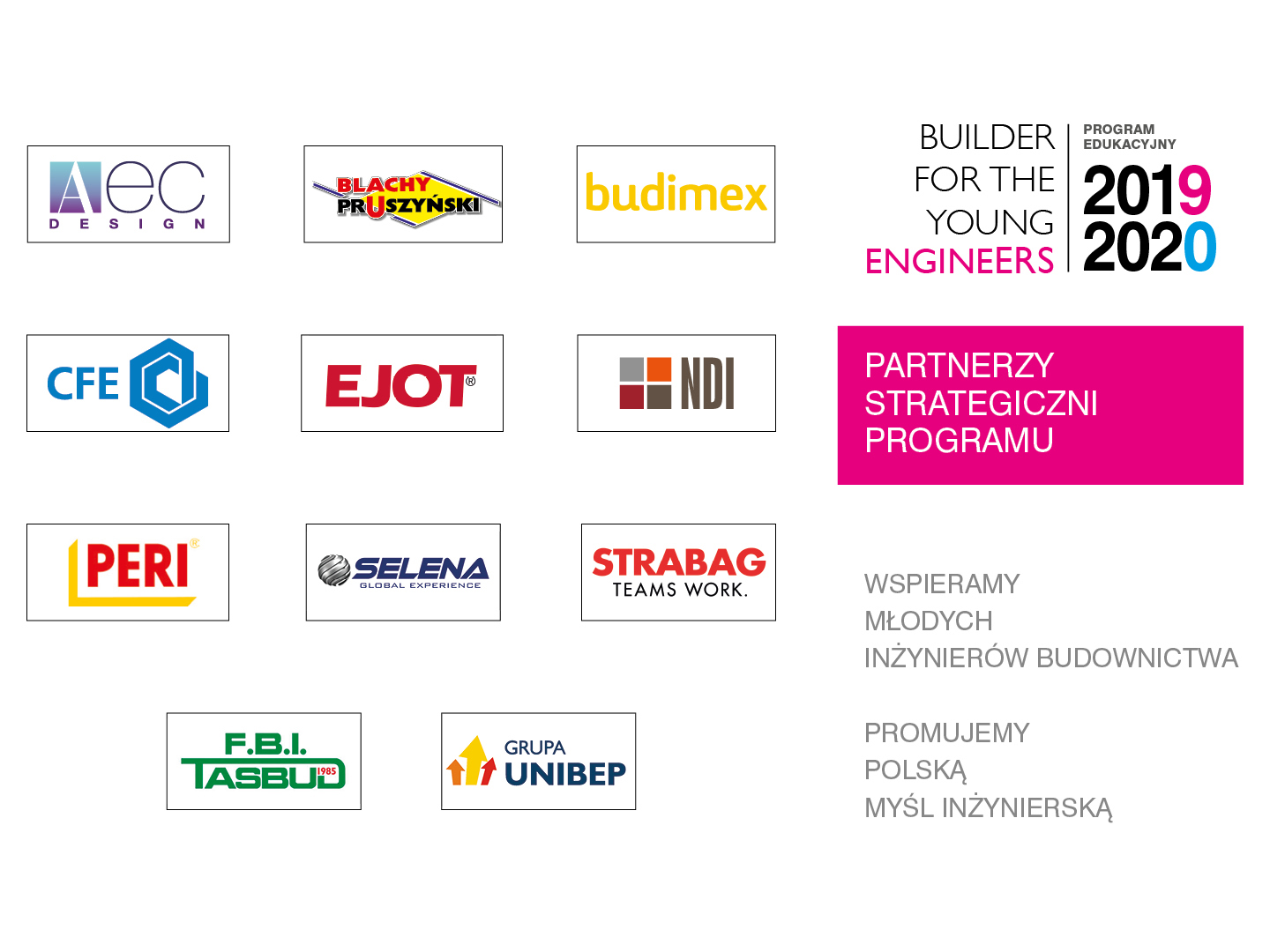 PARTNERZY STRATEGICZNI 3 EDYCJI PROGRAMU B4YE